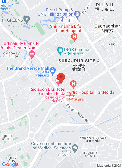 Map showing Greater Noida, India