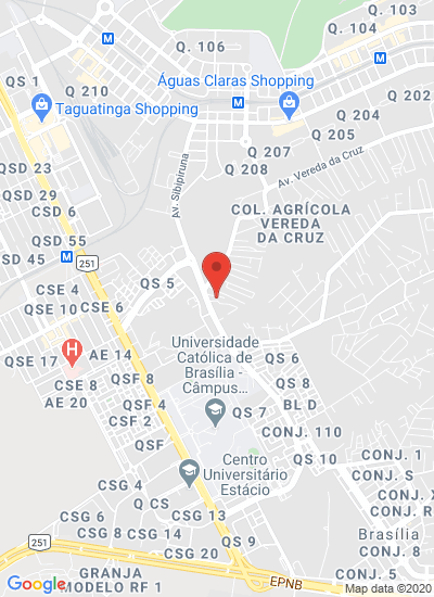 Map showing Brasília, Brazil