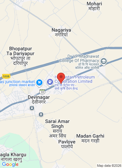 Map showing HathrasHathras, India