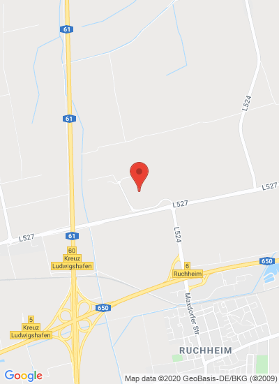 Map showing Frankenthal, Germany