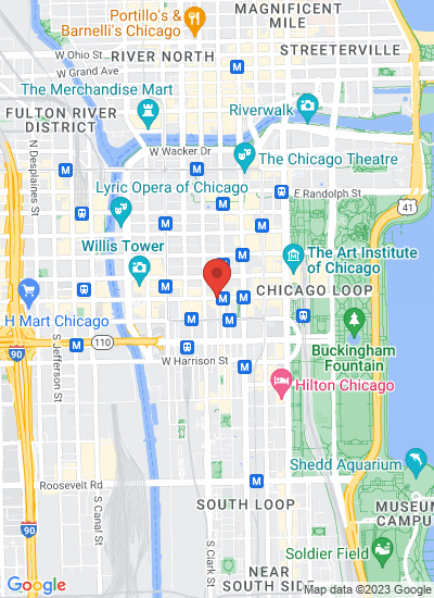 Map showing Chicago, United States