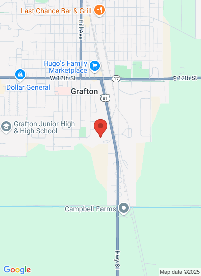 Map showing Grafton, United States
