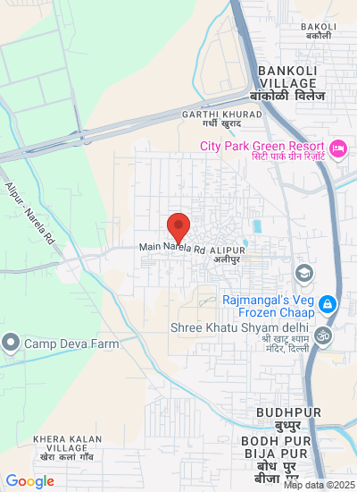 Map showing Delhi, India