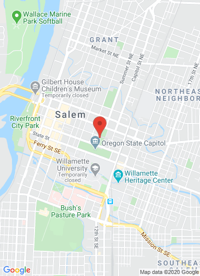 Map showing Salem, United States