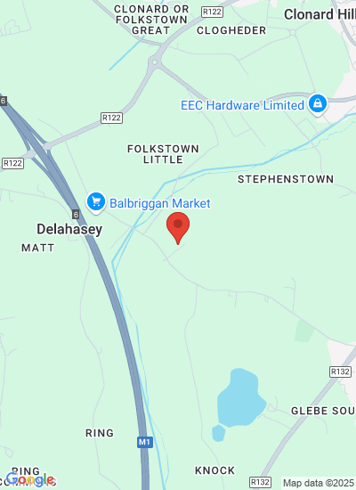 Map showing Balbriggan, Ireland