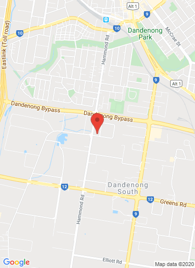 Map showing Dandenong South, Australia