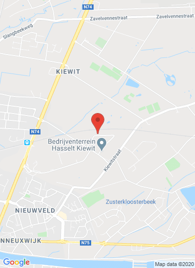 Map showing Hasselt, Belgium