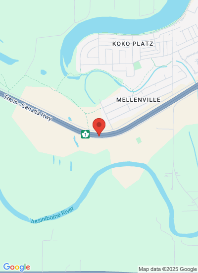 Map showing Carberry, Canada