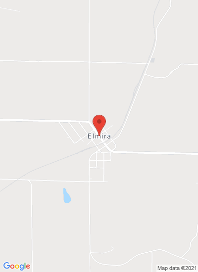 Map showing Elmira,, United States