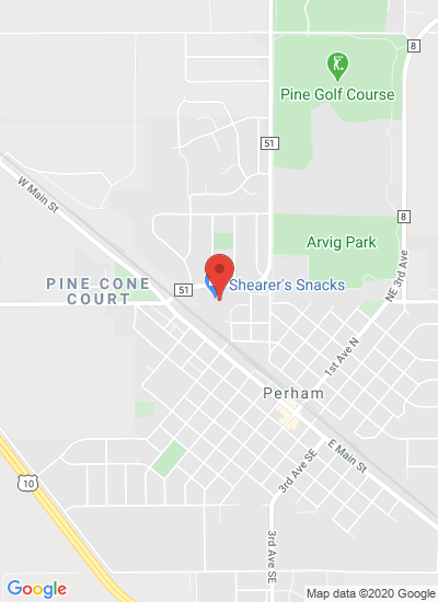 Map showing Perham, United States