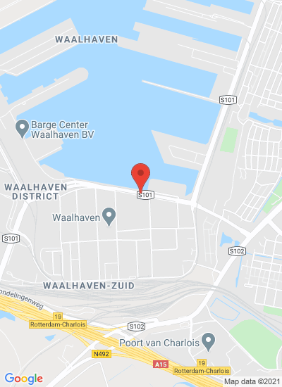 Map showing Rotterdam, Netherlands