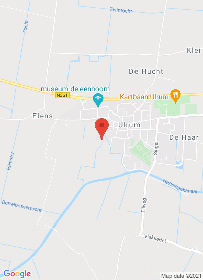 Map showing Ulrum, Netherlands