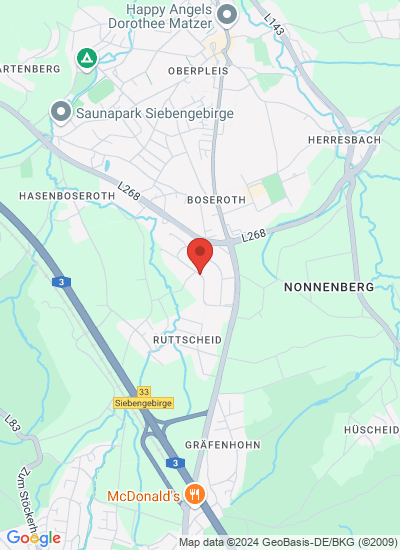 Map showing Königswinter, Germany