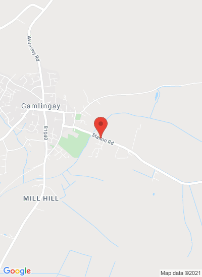 Map showing Gamlingay, United Kingdom