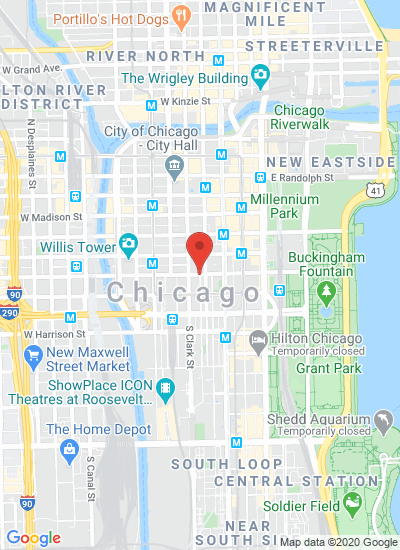 Map showing Chicago, United States