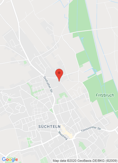 Map showing Viersen, Germany