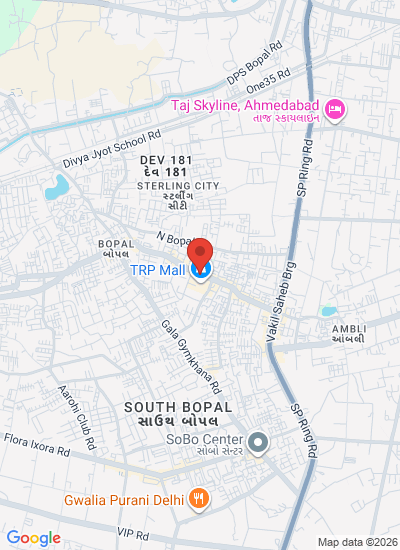 Map showing Ahmedabad, India