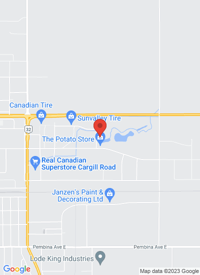 Map showing Plum Coulee (Winkler), Canada