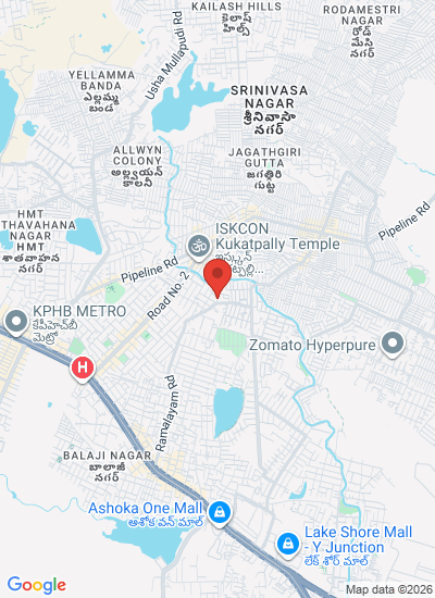 Map showing Hyderabad, India
