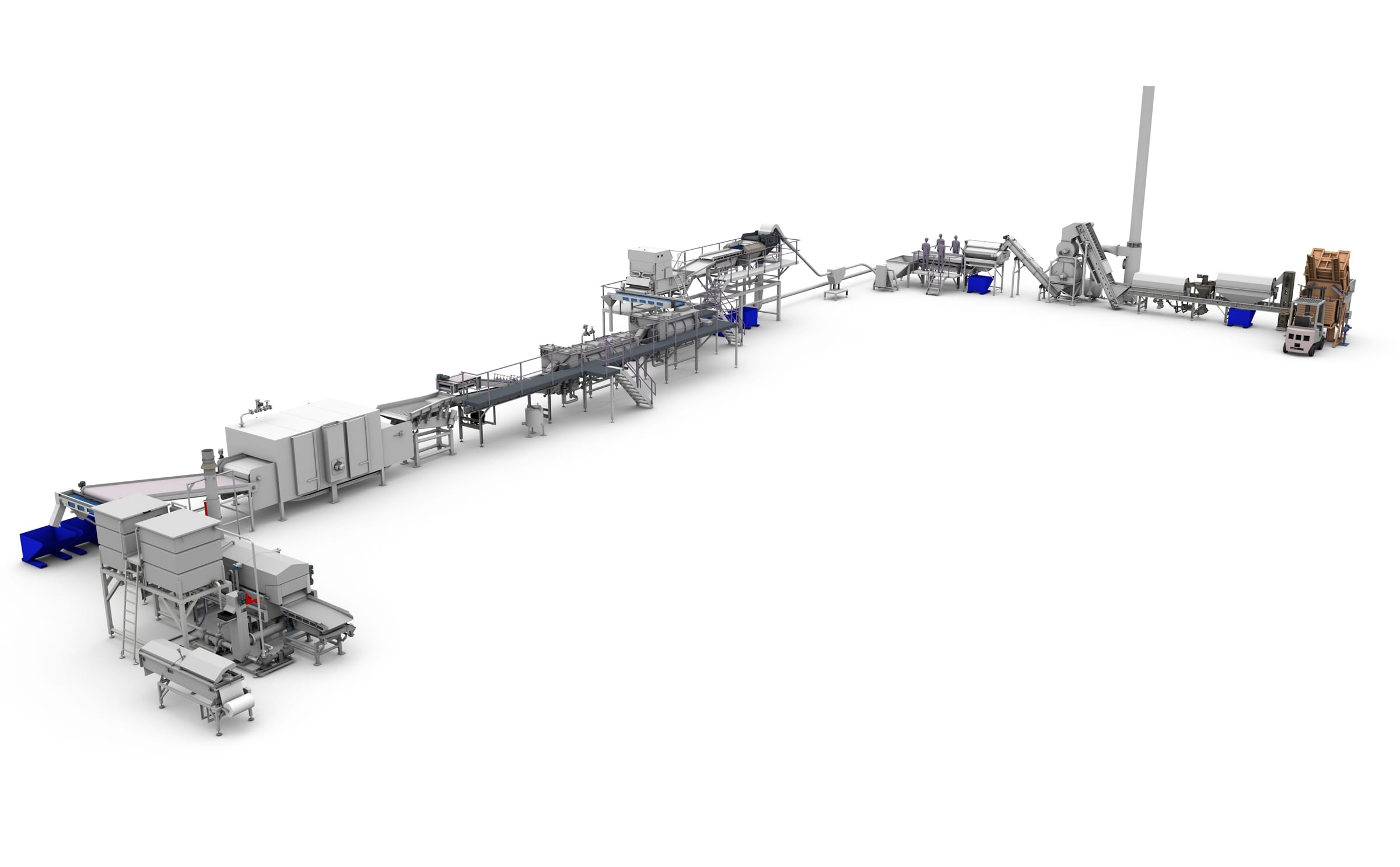Turnkey french fries line by kuipers
