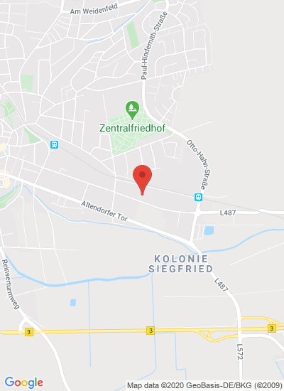 Map showing Einbeck, Germany
