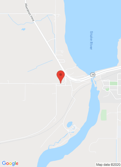 Map showing American Falls, United States