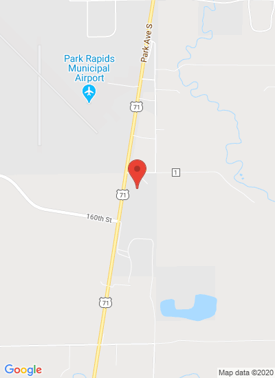 Map showing Park Rapids, United States