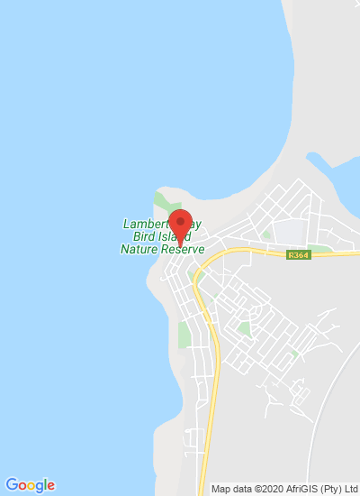 Map showing Lamberts Bay, South Africa
