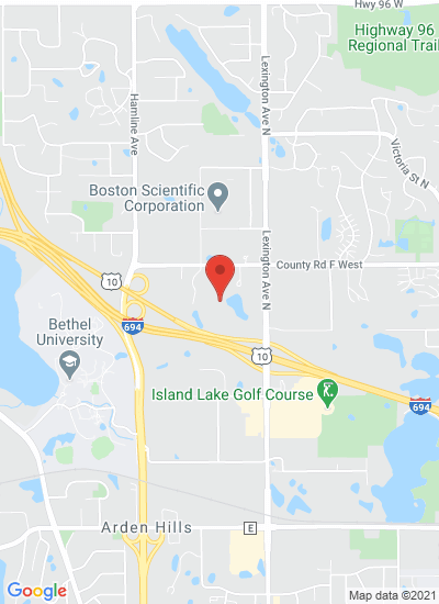Map showing Arden Hills, United States