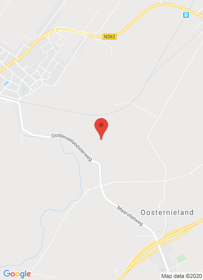 Map showing Oosternieland, Netherlands