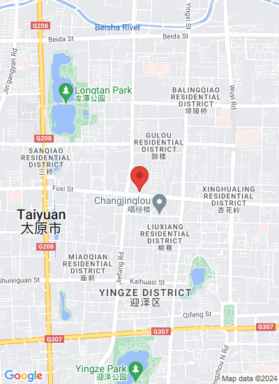 Map showing Taiyuan Shi, China