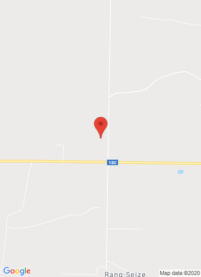 Map showing St. Quentin, Canada