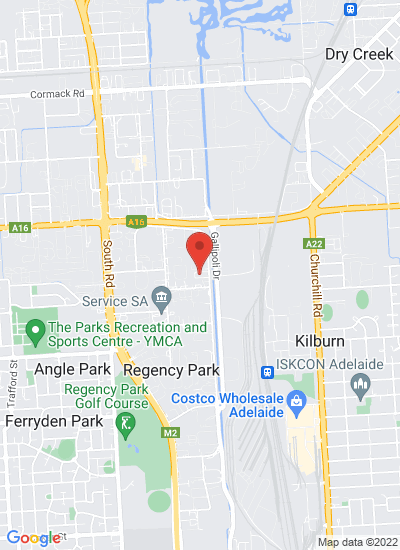 Map showing Adelaide, Australia