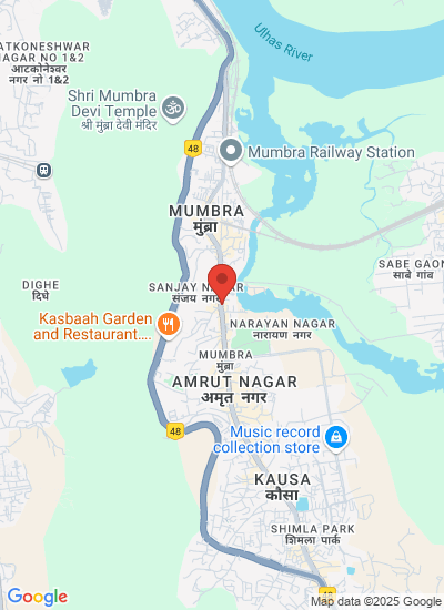 Map showing Thane, India