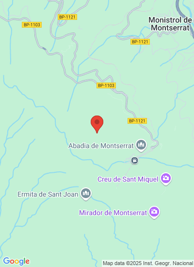 Map showing Monistrol de Montserrat, Spain