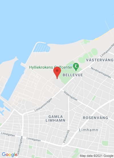 Map showing Limhamn, Sweden