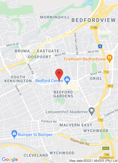 Map showing Johannesburg, South Africa
