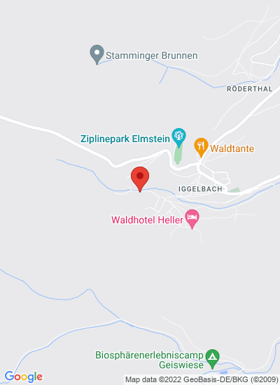 Map showing Elmstein, Germany