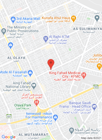 Map showing Riyadh, Saudi Arabia