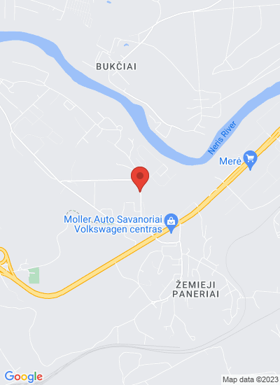 Map showing Vilnius, Lithuania