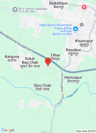Map showing Khusrupur, Patna, India