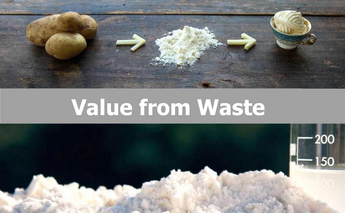 Potato protein value from waste