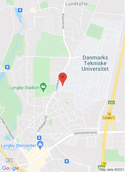 Map showing Kongens Lyngby, Denmark