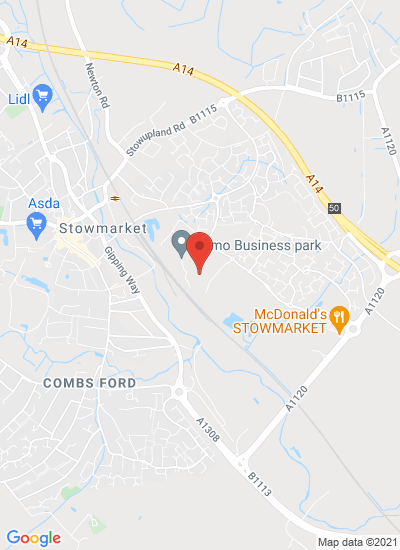 Map showing Suffolk, United Kingdom