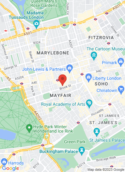 Map showing London, United Kingdom