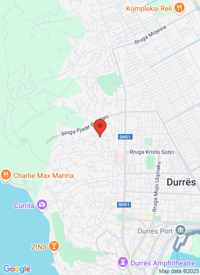 Map showing Divjake, Albania