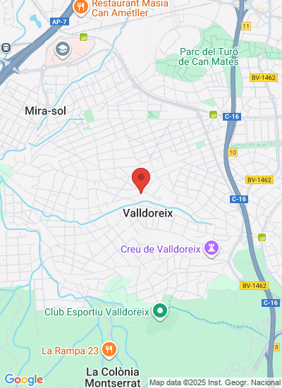 Map showing Sant Cugat del Vallès (Barcelona), Spain