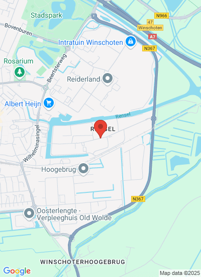 Map showing Oude Pekela, Netherlands