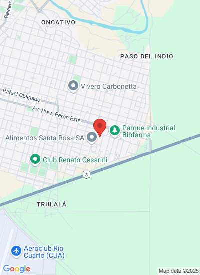 Map showing Córdoba, Argentina