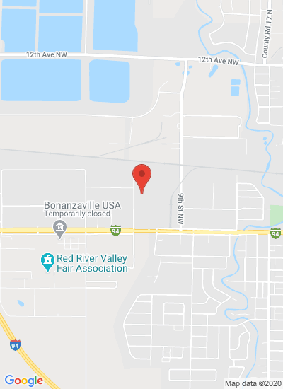 Map showing West Fargo, United States
